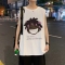 hiphop背心男士夏季宽松潮牌无袖t恤ins潮流港风美式卡通大码坎肩轮播图1