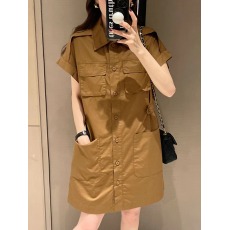 批发工装直筒<b class='q'>衬衣</b>裙欧洲站夏季2026新款欧货简约小个子设计感<b class='q'>连衣裙</b>女