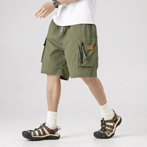 RM14630#夏季短裤男士休闲裤薄款外穿工装短裤潮牌宽松百搭五分裤