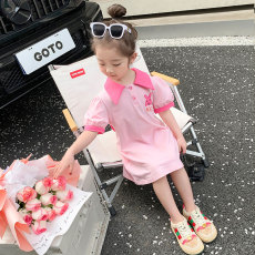 批发女童连衣裙夏季2026新款<b class='q'>韩版</b>洋气儿童蝴蝶结裙子小女孩短袖公主裙