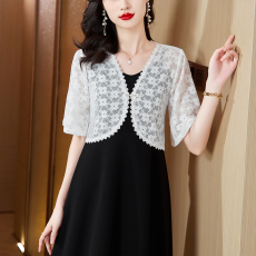 批发新款蕾丝小外套搭配吊带旗袍小外套
