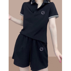 批发官图夏装新款女士<b class='q'>运动服</b>套装休闲时尚两件套短袖短裤洋气时髦<b class='q'>大码</b>