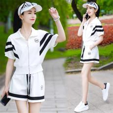 批发官图 2026夏装新款女士<b class='q'>运动服</b>套装休闲时尚短袖短裤两件套小个子
