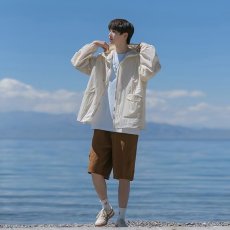 批发户外防晒衣男夏季超薄透气防紫外线潮牌机能冲锋衣连帽防晒服夹克
