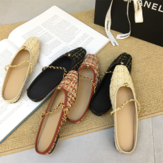 批发小香包头半拖平底凉鞋女<b class='q'>夏</b>季外穿2023年新款玛丽珍懒人一脚蹬单鞋