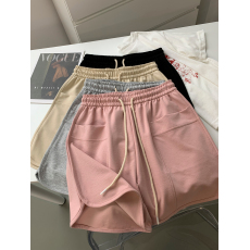 批发特<b class='q'>大码</b>300斤抽绳口袋短裤女宽松休闲包边阔腿显瘦A字休闲运动裤夏