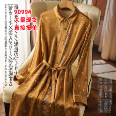 批发<b class='q'>清仓</b>捡漏~专柜撤回尾单外贸女装真丝桑蚕丝<b class='q'>连衣裙</b>女2023新款气质