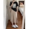 香槟色半身裙女2023夏季新款宽松韩版高腰a字薄款百搭裙子轮播图4
