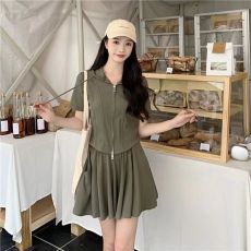 批发<b class='q'>大码</b>胖妹妹休闲<b class='q'>运动服</b>套装女夏装胖mm显瘦遮肉宽松阔腿短裤两件套
