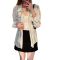 NX2023夏季法式新款十三行女装条纹防晒衫长袖衬衣背心俩件套上衣轮播图5