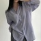 chic秋季韩国防晒衬衫女宽松防晒服透视衬衣女轮播图2