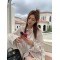 2023春夏季新款防晒衫长袖撞色竖条纹衬衫女复古宽松显瘦衬衣外套轮播图4