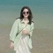 绿色polo长袖衬衫外套女夏季薄款设计感小众别致衬衣春秋防晒上衣轮播图1