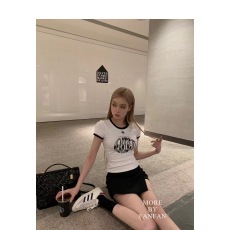 批发早安樊樊刺绣白色吊带小背心女夏外穿小众设计感无袖T恤甜辣上衣