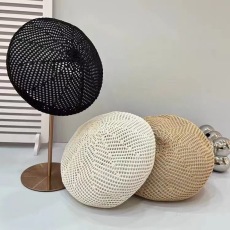 批发夏季韩版缕空透气黑色气质贝雷帽女士休闲百搭显脸小画家帽贝雷帽