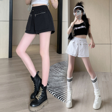 批发短裤女松紧腰2026夏季韩版百搭高腰显瘦宽松休闲a字阔腿裤子外穿