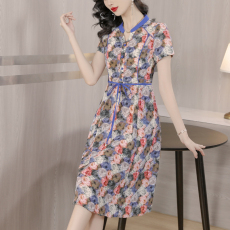 实拍现货迷苏碎花连衣裙女夏季2023新款高端精致大牌妈妈冰丝裙子