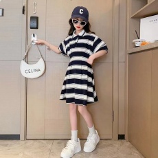 批发原版质量女童连衣裙夏装儿童裙2023新款韩版洋气女大童夏季裙子潮