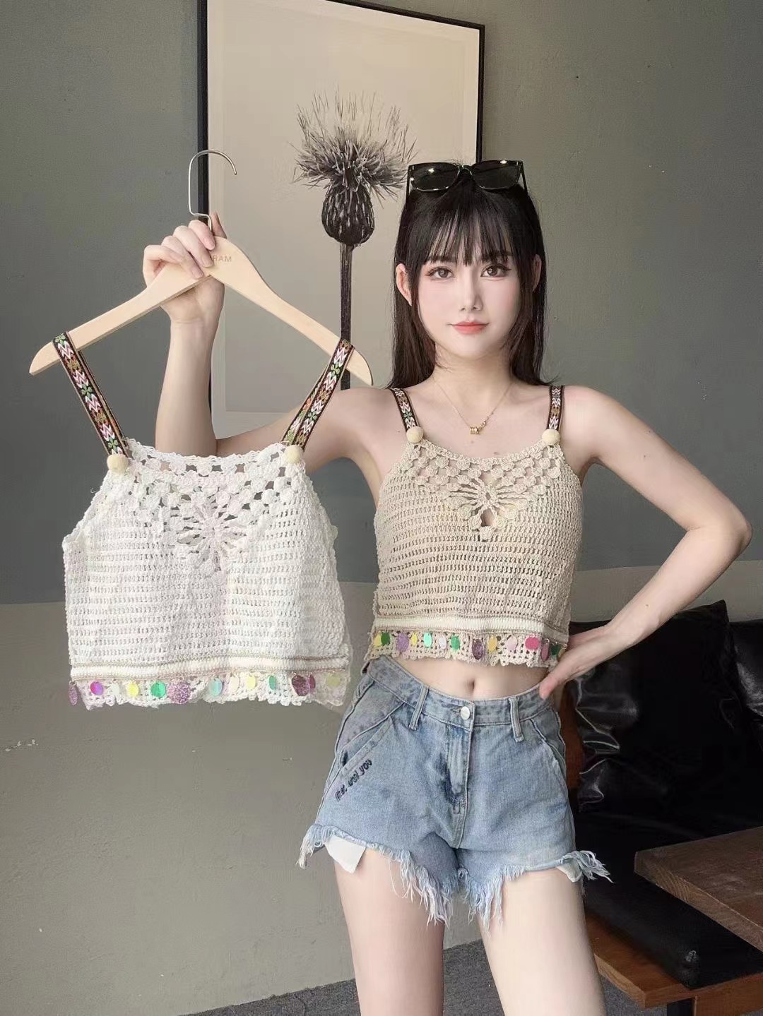 韓系甜美小上衣小眾吊帶外穿新款夏季打底衫內搭修身短款性感背心