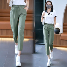 批发官图 速干裤女2026夏季薄款<b class='q'>高腰</b>百搭<b class='q'>九分裤</b>透气束脚休闲运动裤潮