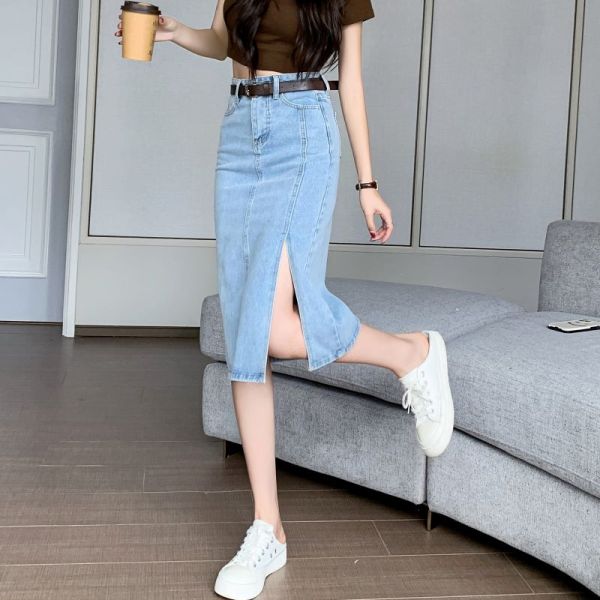 RM20972#牛仔短裙牛仔半身裙包臀连衣裙一步裙牛仔外套女牛仔短裤