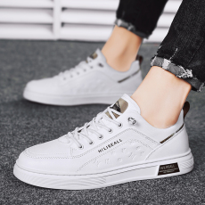 批发2023四季新款小白鞋子男士<b class='q'>韩版</b>潮流百搭低帮潮鞋货号
