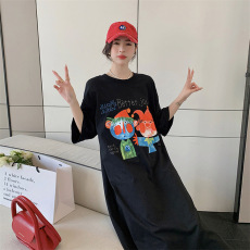 批发仿棉牛奶丝夏季韩版韩国大码长款连衣裙胖mm宽松过膝睡裙专供<b class='q'>外贸</b>