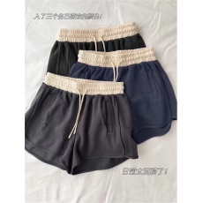 批发高质量斜纹 <b class='q'>宽松</b>女短<b class='q'>裤</b>夏新款运动松紧腰阔腿<b class='q'>裤</b><b class='q'>热裤</b>休闲<b class='q'>裤</b>