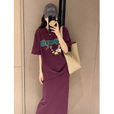 批发休闲短袖T恤半身裙两件套女<b class='q'>欧洲站</b>夏装2026新款欧货网红套装裙潮