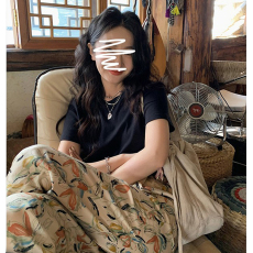 批发有口袋 休闲花<b class='q'>裤</b>子夏季新款垂感高腰<b class='q'>宽松</b>显瘦直筒拖地<b class='q'>裤</b>