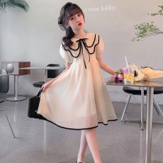 批发原版布料套内里女童连衣裙夏装2026新款洋气女孩中大童公主裙