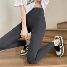 批发无尴尬蚂蚁腰翘臀单层交叉后腰裤字母九分女单瑜伽裤