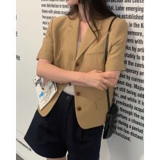 批发已出货～气质短款西装外套带内衬