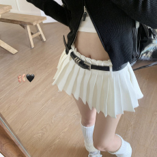 批发晨领芭蕾风半身裙女夏季<b class='q'>性感</b>裙裤百褶短裙小个子辣妹高腰A字裙子