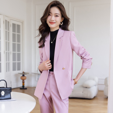 批发西装外套女春装2023年新款韩版时尚气质修身高级感纯色小西服外套