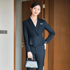 批发西装外套秋冬职业装气质女神范<b class='q'>珠宝</b>店工作服经理正装短款套装女新
