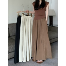 批发实拍实价～休闲中长款纯色速干半身裙裤时尚高腰显瘦裙裤