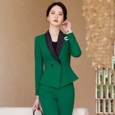 批发高级感西装连衣裙套装女春秋新款气质职业装<b class='q'>珠宝</b>美容院正装工作服