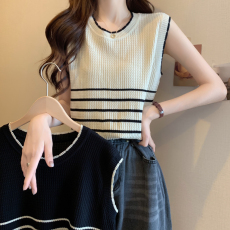 批发实拍 2026年<b class='q'>大码</b>女装夏季新款胖妹妹冰丝无袖背心上衣胖mm显瘦T恤