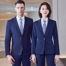 批发加绒西装套装女<b class='q'>秋</b>冬加厚酒店职业装男女同款西服正装银行工作服