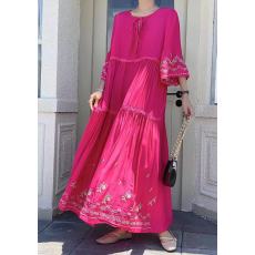 批发实拍民族风重工刺绣文艺范宽松显瘦<b class='q'>大码</b><b class='q'>女</b>装<b class='q'>连衣裙</b><b class='q'>女</b>