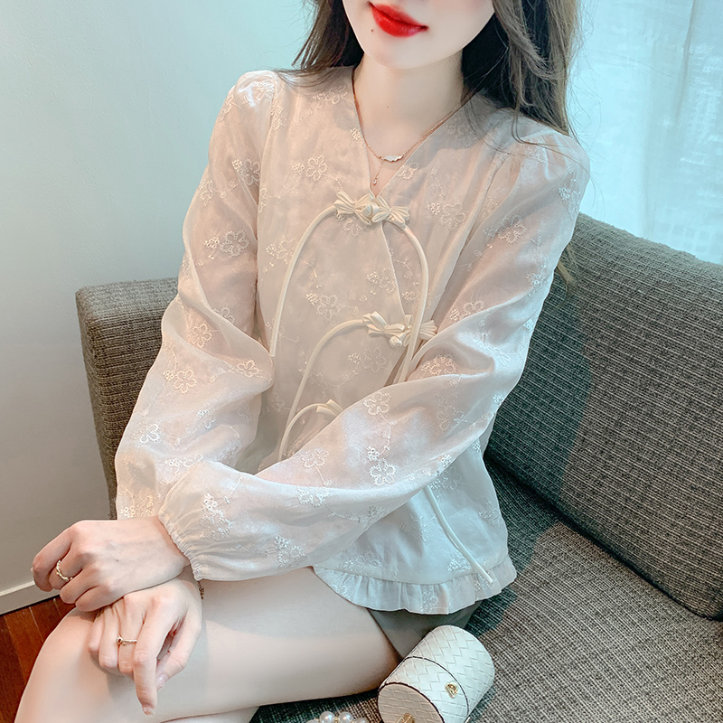 MY2443# 新款国风潮女上衣盘扣女裝貨源服裝批發