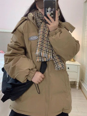 2023新款冬季面包服工装羽绒服女美式复古oversize棉服女学生棉袄