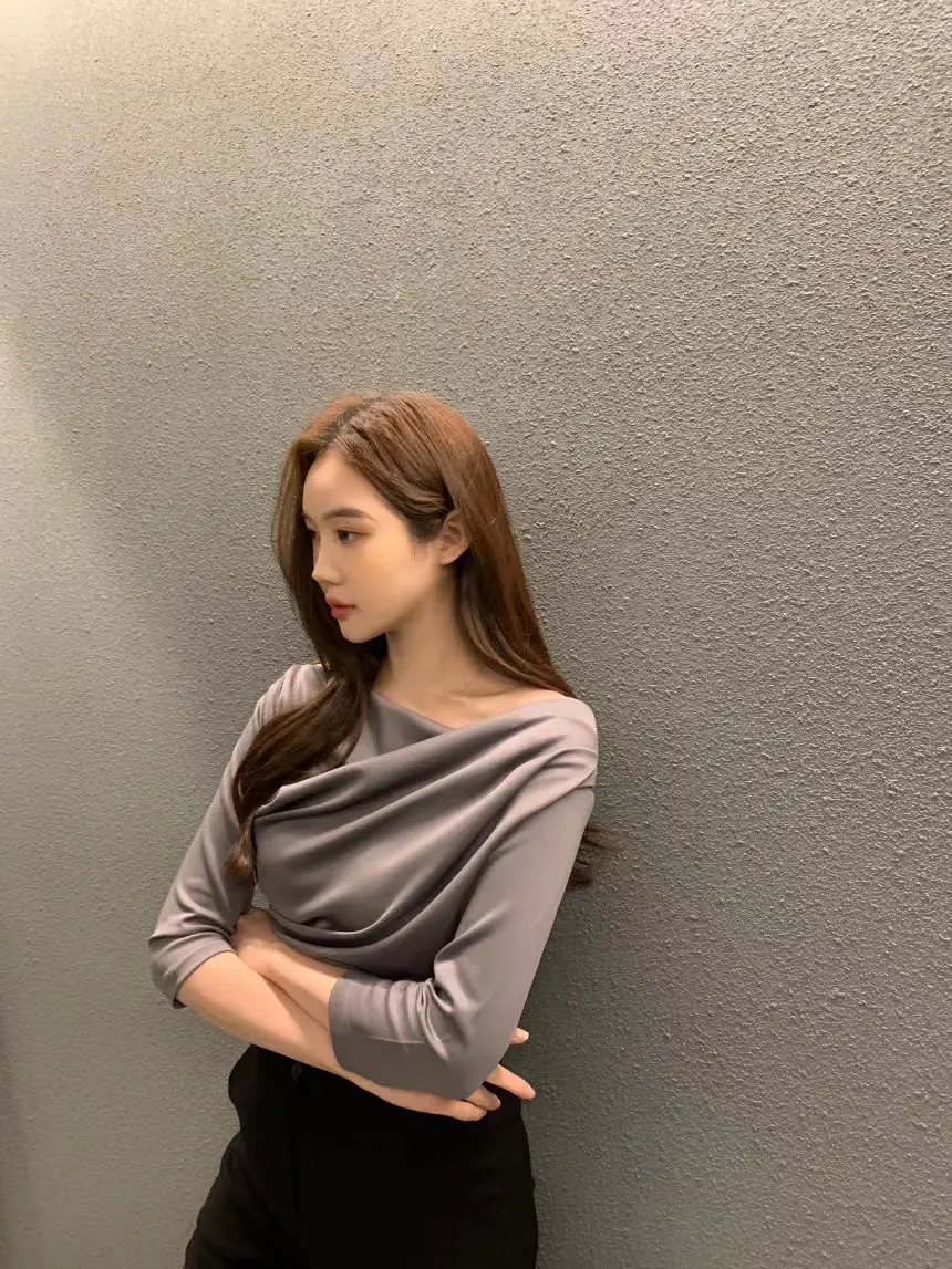 플라워 디자인 루즈핏 티셔츠 상세 이미지 2
