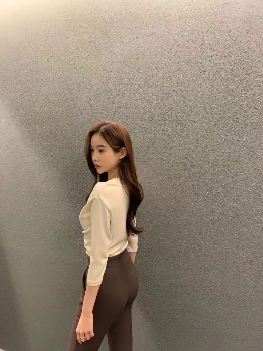 플라워 디자인 루즈핏 티셔츠 상세 이미지 9