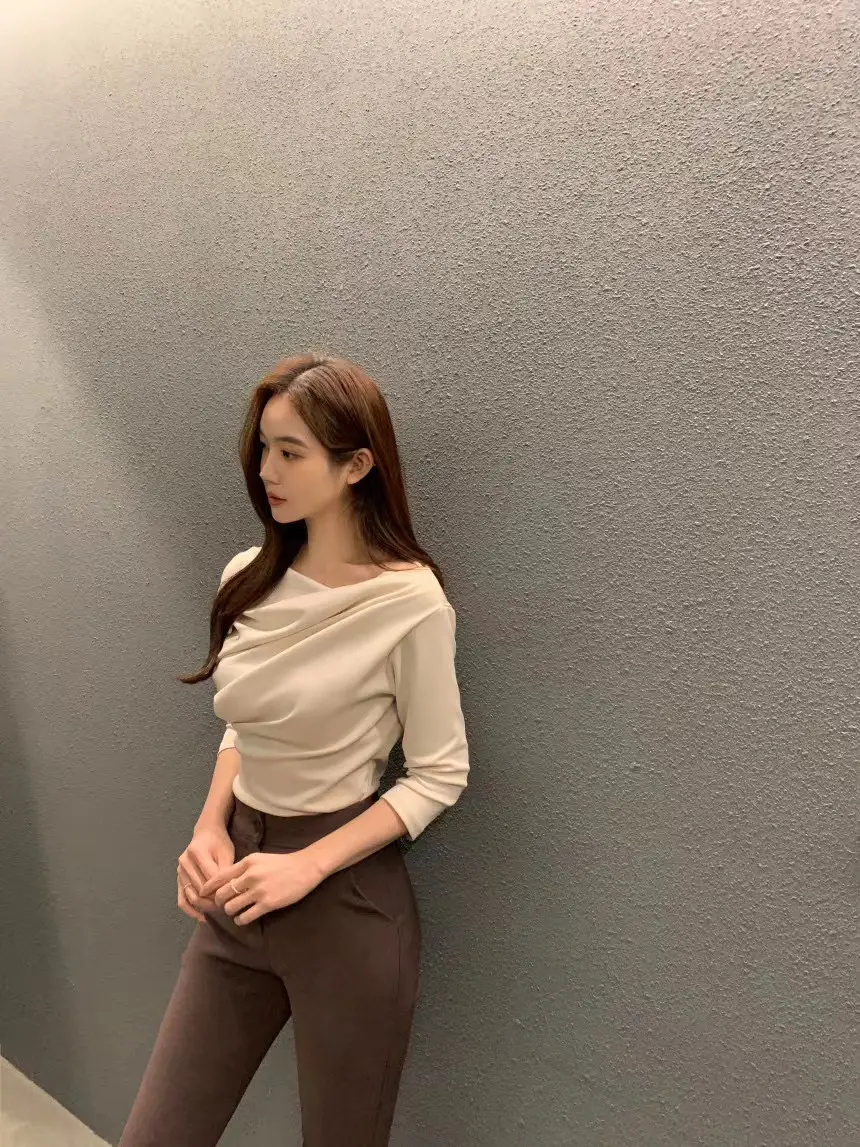 플라워 디자인 루즈핏 티셔츠 상세 이미지 10
