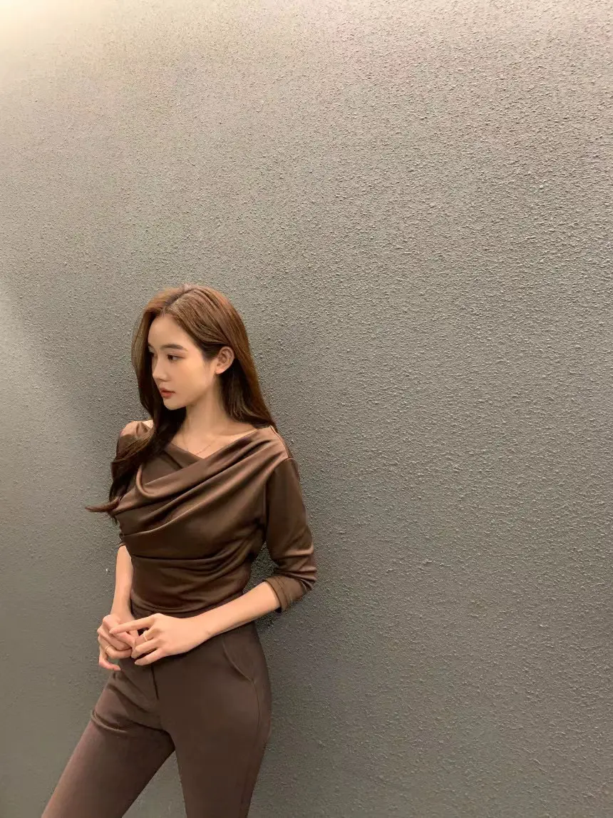 플라워 디자인 루즈핏 티셔츠 상세 이미지 11