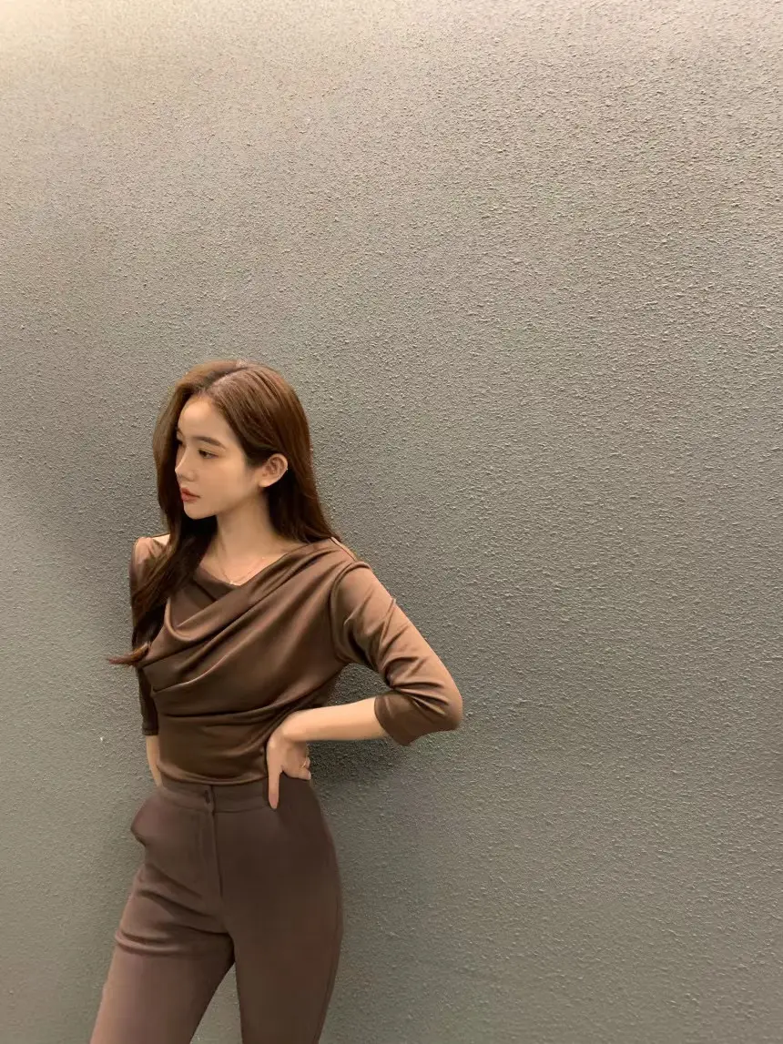 플라워 디자인 루즈핏 티셔츠 상세 이미지 14