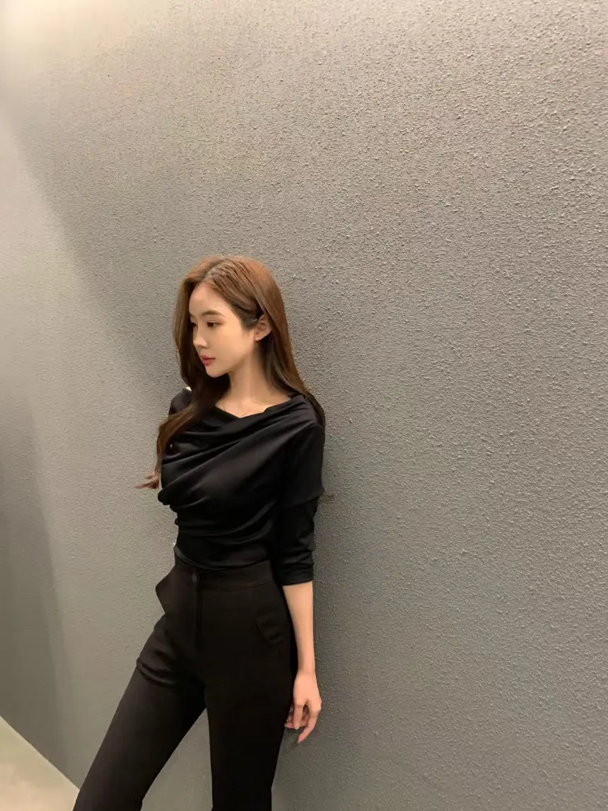 플라워 디자인 루즈핏 티셔츠 상세 이미지 21
