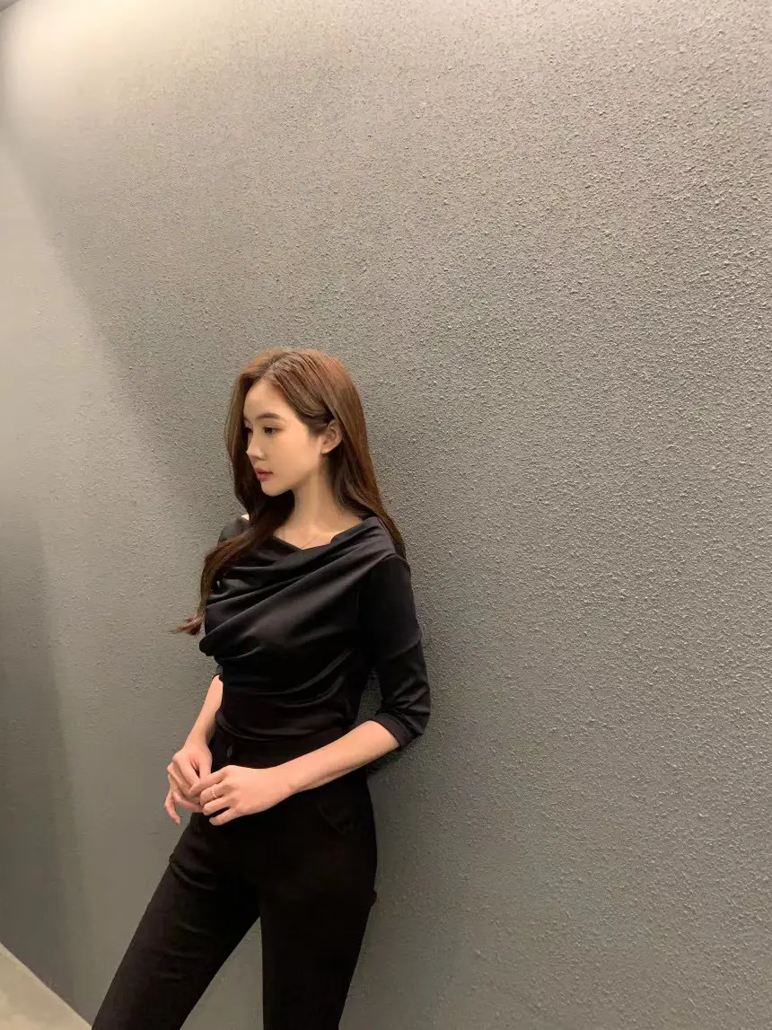 플라워 디자인 루즈핏 티셔츠 상세 이미지 22